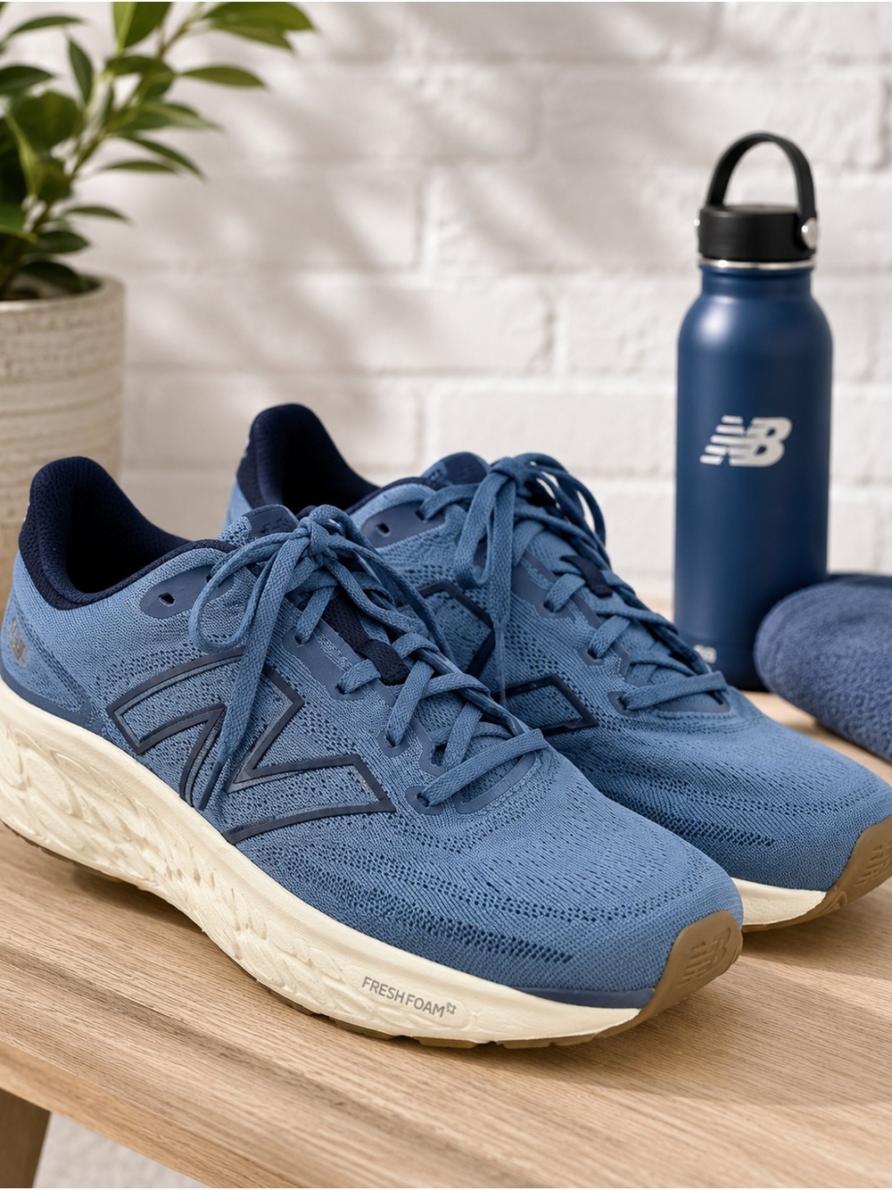 New Balance Men's Blue Knit Fresh Foam 680 v8 Sneakers Size 9